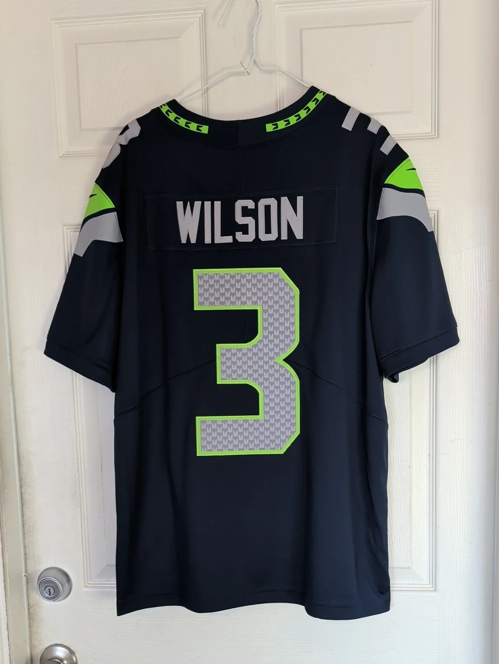 Seattle Seahawks Russell Wilson on field jersey Nike Men XL